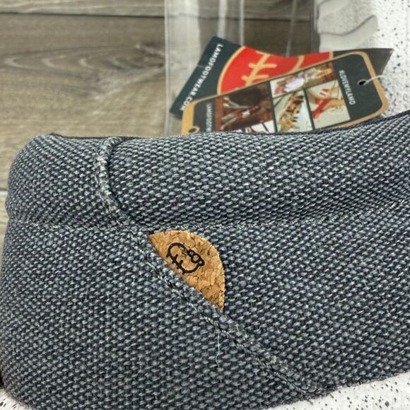 Lamo Paul Lamolite Mens Sz 10 Charcoal Gray Canvas Slip On Moc Toe Loafers NWT - Picture 12 of 12